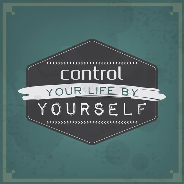Control your life by yourself — Stock Photo, Image