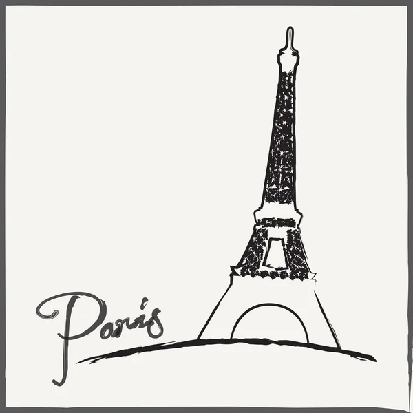 Torre Eiffel de Paris — Vetor de Stock