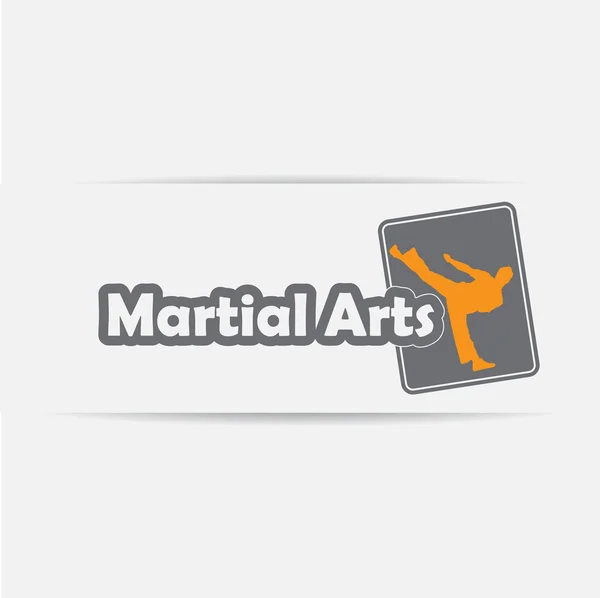 Icono de artes marciales — Archivo Imágenes Vectoriales