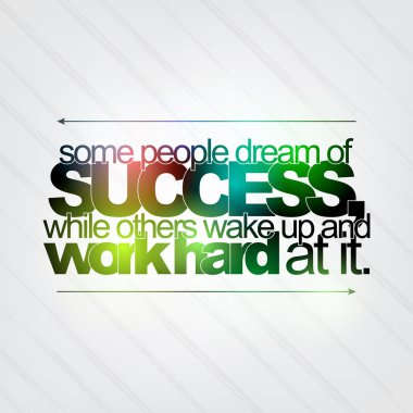 Work hard for success clipart