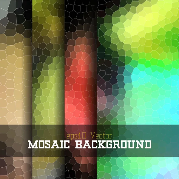 Mosaic background set — Stock Vector