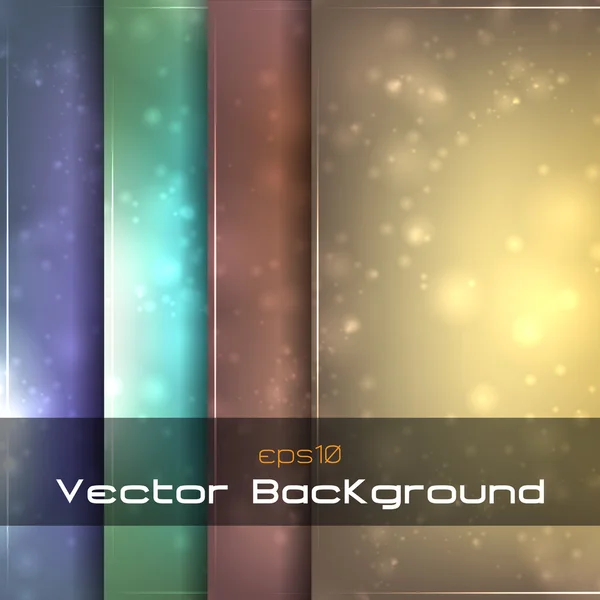 Sparkle backgrounds set — Stock Vector