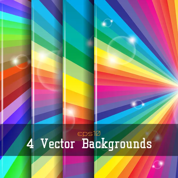 Set achtergronden — Stockvector