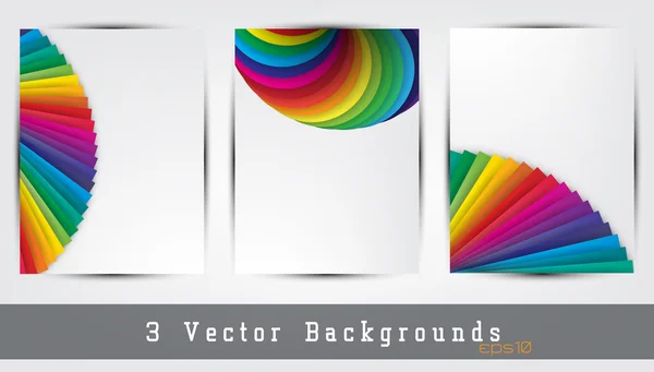 Colorful backgrounds set — Stock Vector