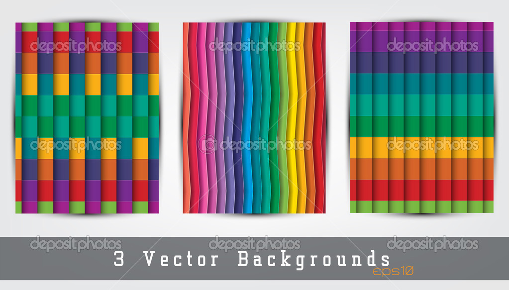 colorful backgrounds set