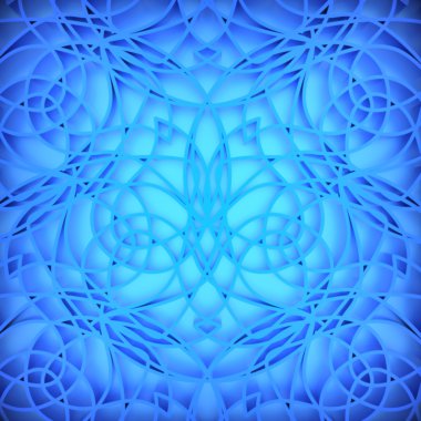 mavi arka plan. bilgisayar oluşturulan 3B oluşturma.