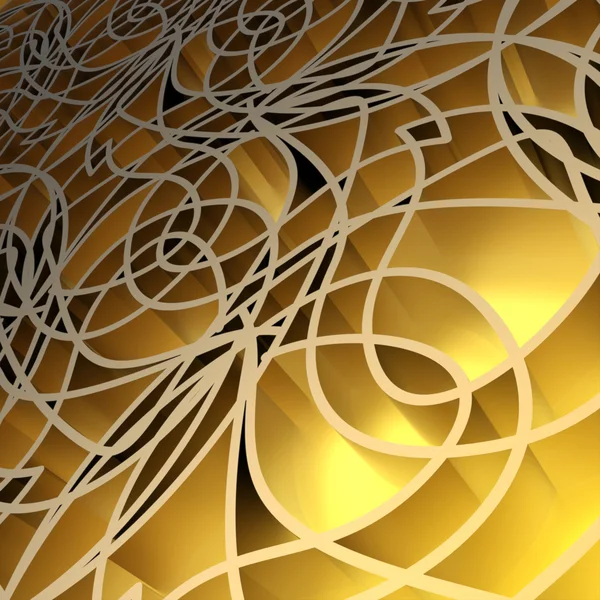 Abstract yellow background. Computer generated 3D rendering. — Stock Photo, Image