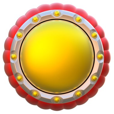 Beyaz arka plan üzerinde izole soyut Çember etiketi.