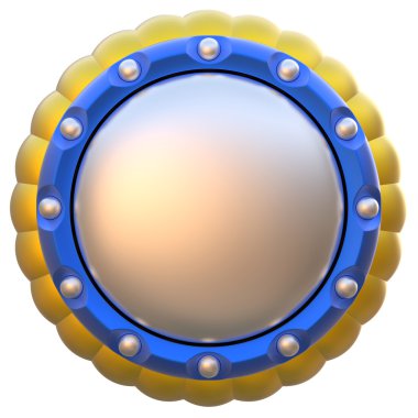 Beyaz arka plan üzerinde izole soyut Çember etiketi.