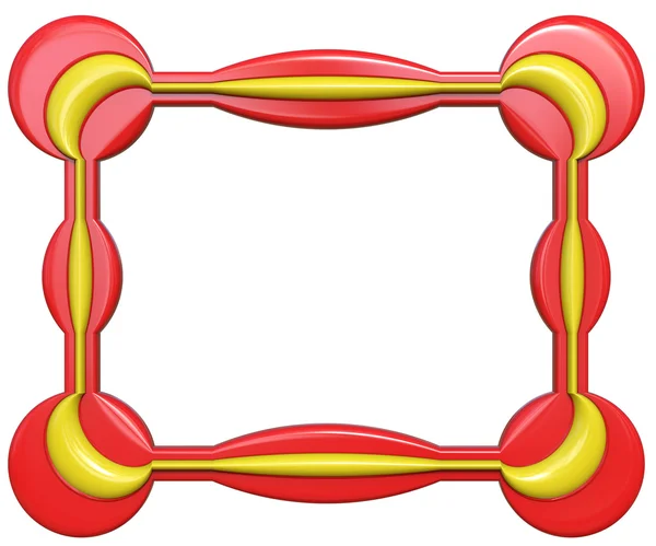Rama streszczenie na białym tle. — Zdjęcie stockowe