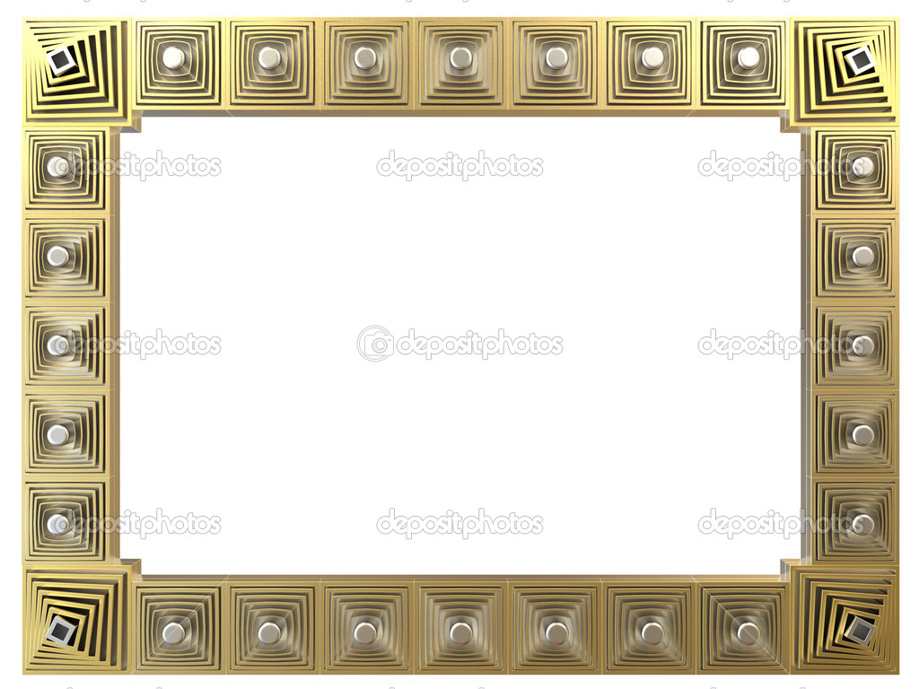 Download Abstract Frame Isolated On White Background 3d Rendering Stock Photo Image By C Ffsettler 24049785
