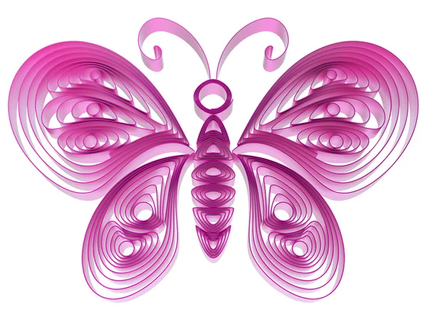 Abstrakt rosa sommerfugl – stockfoto