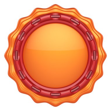 Beyaz arka plan üzerinde izole logonuzu soyut Çember etiketi