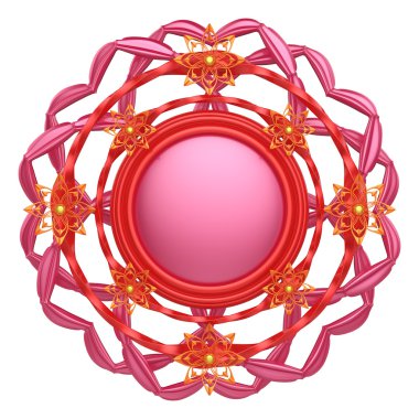 Beyaz arka plan üzerinde izole soyut 3d vintage etiket.