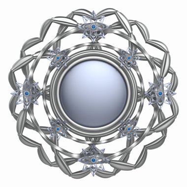 Beyaz arka plan üzerinde izole soyut 3d vintage etiket.