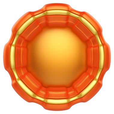 Beyaz arka plan üzerinde izole soyut Çember etiketi.