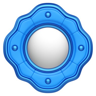 Beyaz arka plan üzerinde izole soyut 3d etiket.
