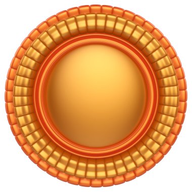 Beyaz arka plan üzerinde izole soyut 3d etiket.