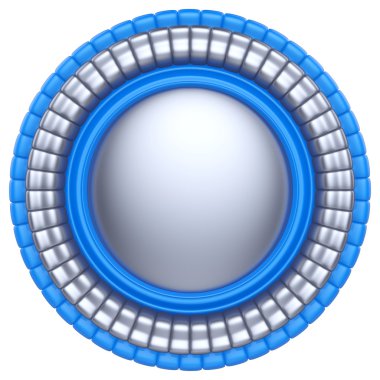 Beyaz arka plan üzerinde izole soyut 3d etiket.