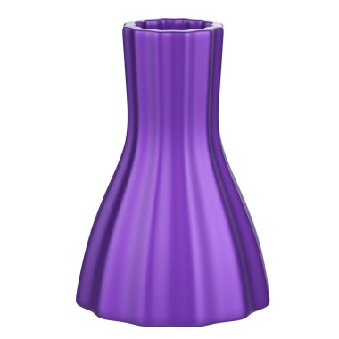 Beyaz arka plan üzerinde izole soyut boş çiçek pot.