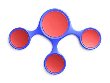 soyut metaball şablon diyagramı infographics sunu için