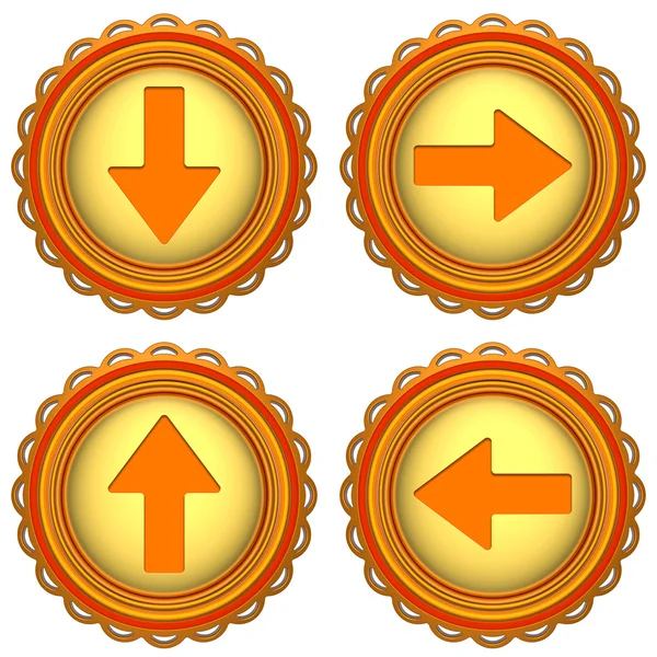 Set di icone astratte 3d isolate su sfondo bianco . — Foto Stock
