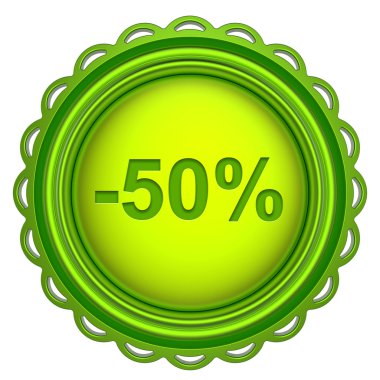 Beyaz arka plan üzerinde izole soyut 3d simgesi.