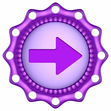 Beyaz arka plan üzerinde izole soyut 3d simgesi.