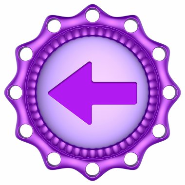 Beyaz arka plan üzerinde izole soyut 3d simgesi.