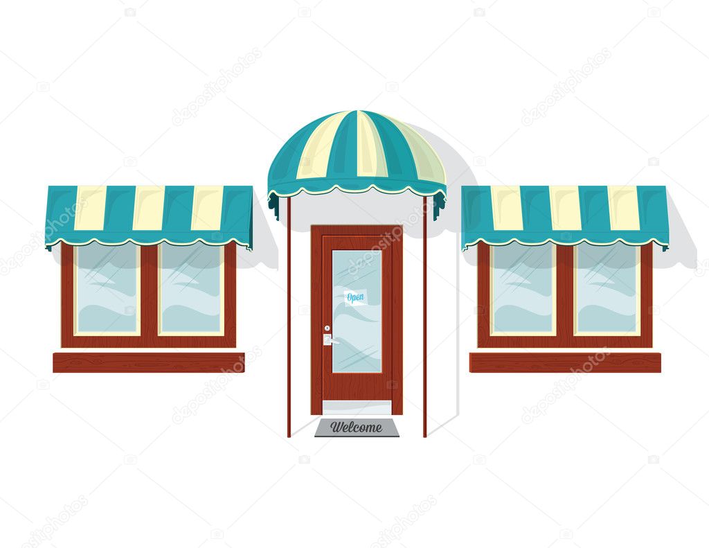 Open Front Door Welcome store front door and windows — stock vector © jrmurray76 #23125538 Open Front Door Welcome store front door and windows — stock vector © jrmurray76 #23125538