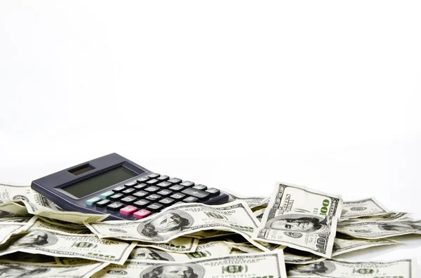 Money and calculator — Stock Photo, Image