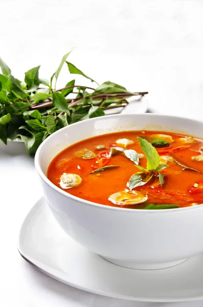 Zupa Tom yam — Zdjęcie stockowe