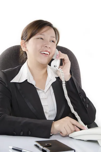 Geschäftsfrau am Telefon — Stockfoto