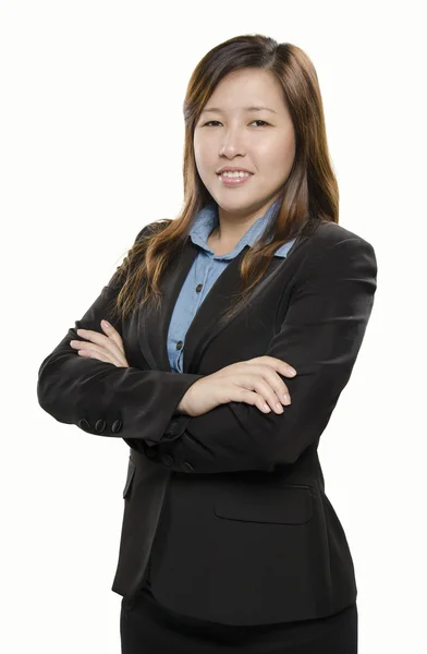 Mulher de negócios bonita sorrindo — Fotografia de Stock