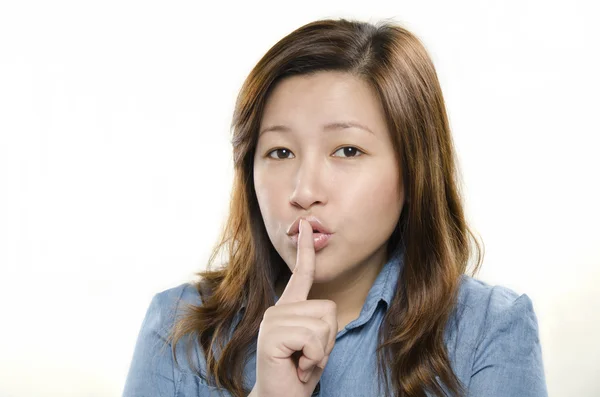 Showing silent sign — Stock Photo, Image