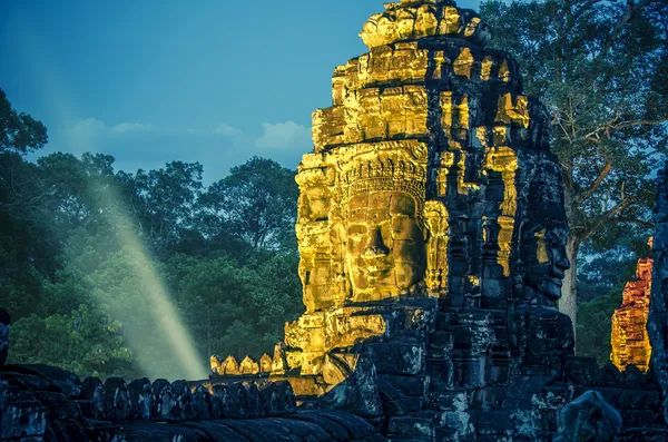 Bayon volti di pietra — Foto Stock