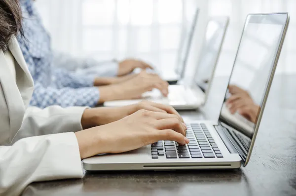 Closeup of business people working — Stock Photo, Image