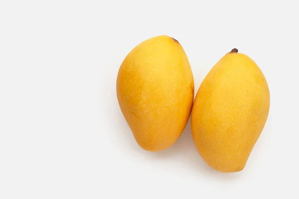 Mango Fruit Witte Achtergrond — Stockfoto
