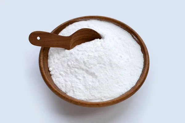 Baking Soda White Background — Stock Photo, Image