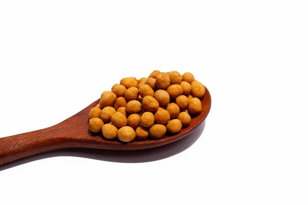 Crispy Peanut Snack Balls White Background — Stock Photo, Image