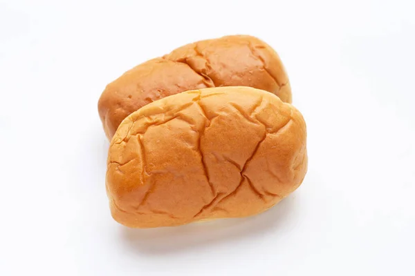 Beyaz Arkaplanda Ekmek — Stok fotoğraf