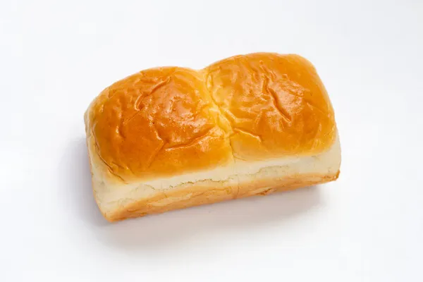 白い背景の上の柔らかいパン — ストック写真