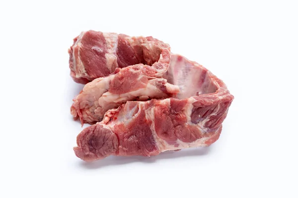 Raw Pork Ribs White Background — Stock Photo, Image