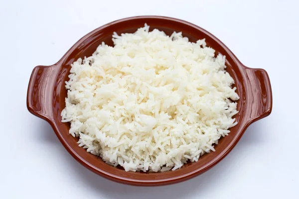Dish Rice White Background — Stock Photo, Image