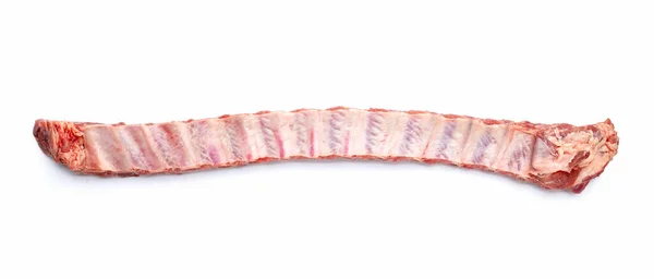 Raw Pork Ribs White Background — Stock Photo, Image