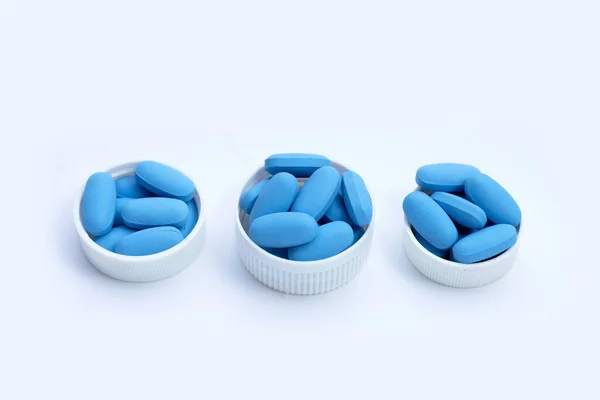 Prep Pré Profilaxia Exposição Comprimidos Azuis Usados Para Prevenir Hiv — Fotografia de Stock