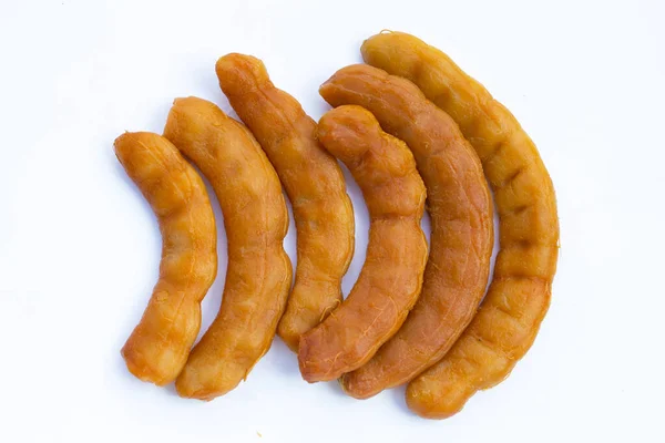 Tamarind Inlagd Jäst Vit Bakgrund — Stockfoto