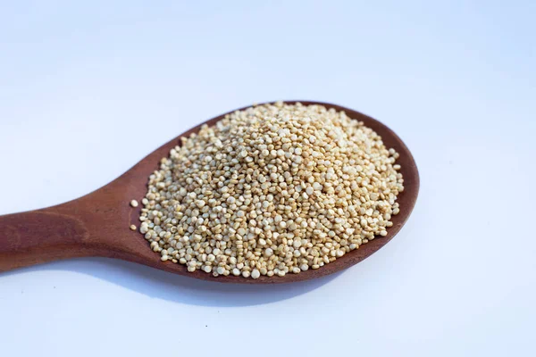 Organic Quinoa White Background — Stock Photo, Image