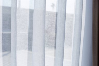 Perdeler kapı ya da pencere, oda dekorasyonu iç mekan.