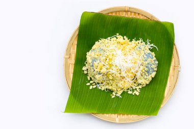 Mung fasulyeli pirinç krepi. Tayland tatlısı